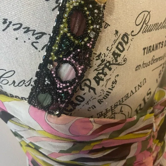 Dolce Jovani Silk dress size 12 Formal Elegant Gown - Picture 5 of 8